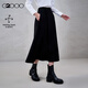 G2000【裙褲/多面彈性/商場(chǎng)同款】女2025秋冬女士高腰百搭休閑褲