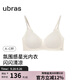 ubras新品無(wú)尺碼小涼風(fēng)星光V領(lǐng)新款涼感鏤空背勾透氣文胸罩內衣女麥奶