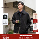 beanpole【新品】  2025秋冬男士復古工裝風(fēng)翻領(lǐng)輕暖夾克外套 黑色 L 180/96A