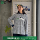安高若藝術(shù)家合作戶(hù)外干爽舒適棉滌長(cháng)袖T恤*COOLMAX | AnKoRau 圖形色/主色藏青藍P69 斑駁感條紋 M