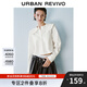 UR2025春季新款女裝氣質(zhì)荷葉娃娃領(lǐng)長(cháng)袖開(kāi)襟襯衫UYU250014 本白 XS