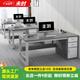 未時(shí)辦公桌簡(jiǎn)約現代辦公室職員桌椅組合簡(jiǎn)易單人員工位桌子家用電腦桌 【推薦單桌款】莫蘭迪灰120*60 自行安裝（經(jīng)濟實(shí)惠）
