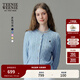 Teenie Weenie【趙露思同款】小熊女裝毛衣新款黃色針織衫空調開(kāi)衫 藍色 S