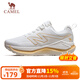 駱駝（CAMEL）追風(fēng)慢跑步女鞋全地形休閑運動(dòng)鞋子 K24C09L7669 駱駝白/金 37