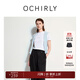 歐時(shí)力OCHIRLY 字母印花短袖t恤女上衣圓領(lǐng)休閑百搭2025夏季新品 米白 M