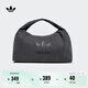 adidas「云朵包」牛仔風(fēng)大容量運動(dòng)挎包女子阿迪達斯官方三葉草 黑色 NS