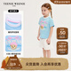 Teenie Weenie Kids小熊童裝25年款女寶寶肩開(kāi)扣印花短袖T恤打底衫 藍色 120 cm