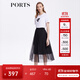 PORTS寶姿商場(chǎng)同款春夏新款女裝半身長(cháng)裙LM8S068MLN006 黑色 M (6)