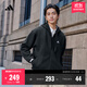 adidas休閑舒適寬松加絨連帽夾克外套男女秋冬阿迪達斯官方輕運動(dòng) 黑色   XL