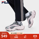 斐樂(lè )（FILA）官方女鞋魚(yú)刺4代老爹鞋運動(dòng)鞋2025春季新款增高鞋休閑鞋 神秘灰/櫻花紅-FP 38