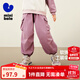 迷你巴拉【商場(chǎng)同款】女童機能四面彈戶(hù)外傘兵褲長(cháng)褲秋新 橡皮粉61226 110 cm