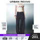 UR2025秋季新款女裝時(shí)尚休閑經(jīng)典彎刀牛仔長(zhǎng)褲UWM850184 靛藍(lán) 26