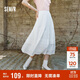 森馬（Semir）半身裙女松緊腰A字裙氣質(zhì)夏季2025拼接蕾絲波點(diǎn)長(cháng)裙109325120005