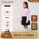 Teenie Weenie Kids小熊童裝25春夏新款男女童寶寶長(cháng)袖條紋襯衫 粉色 150 cm