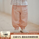 OAK FAMILY夏季女童褲子寶寶束腳褲兒童休閑褲運(yùn)動(dòng)褲長褲 芭蕾粉 90 cm
