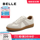 百麗（Belle）散文詩(shī)復(fù)古德訓(xùn)鞋女簡(jiǎn)約百搭情侶同款休閑鞋B0992AM5預(yù)售 米色/灰-低幫女款（內(nèi)增高2cm） 37 (235mm)