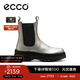 愛(ài)步（ECCO）靴子女 倪妮同款厚底切爾西靴女中筒牛皮靴 蹤跡220753 巖石灰22075302459 38