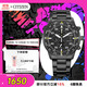 西鐵城（CITIZEN）手表男日韓表光動(dòng)能三眼黑盤(pán)日顯鋼帶商務(wù)送禮物男友CA0695-84E