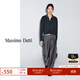 Massimo Dutti【亞洲限定】2025女裝氣質(zhì)溫柔絞花polo領(lǐng)羊毛混紡開(kāi)衫05660800 海軍藍 M (170/92A)