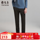 雅戈爾（YOUNGOR）西褲男秋冬西褲多組份反面拉絨保暖西褲 黑色VCHX319935AWA 34 175/84A