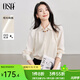 歐莎（OSA）啞光緞面經(jīng)典襯衫女士設計感2025年秋新款職業(yè)面試襯衣高智感穿搭 淺杏色 M