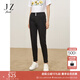 玖姿（JUZUI）商場(chǎng)同款休閑日常彈力鉛筆褲牛仔褲秋款JWDQ12117 素黑 L