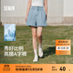 森馬（Semir）牛仔褲女寬松短褲chic百搭2025夏季新款涼感高腰A字褲甜酷風(fēng) 牛仔淺藍88101 27