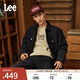 Lee舒適翻領(lǐng)仿羊毛深灰色男長袖夾克外套休閑潮流LMT009099206 深灰色 XL