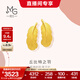 周生生 羽毛黃金耳釘 愛(ài)情密語(yǔ)足金丘比特之羽耳飾 86820E計價(jià) 3.63克(含工費200元)
