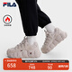 FILA 斐樂(lè )官方女鞋CROISSANT WE摩登運動(dòng)鞋加絨可頌鞋 燕麥色-OM 36.5