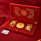 蒂蔻（Tico）新婚賀禮黃金足金999百年好合禮盒收藏投資金擺件龍鳳呈祥金禮品