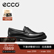 愛(ài)步（ECCO）樂(lè )福鞋男 25年舒適百搭休閑男鞋一腳套男士皮鞋 都市奧斯陸550294 黑色55029401001 41