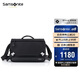 新秀麗（Samsonite）男士單肩包時(shí)尚休閑斜挎包多隔層單肩斜挎背包男生TO0黑色