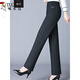 啄木鳥(niǎo)中老年媽媽褲子春秋新款外穿女士高檔西褲高腰彈力寬母親節禮物 條紋 2XL 30（建議110-120斤） 2XL