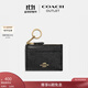 蔻馳（COACH）奧萊女士女包迷你證件包 黑色