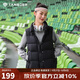 坦博爾羽絨馬甲女短款立領(lǐng)寬松保暖女士背心馬夾TD238006 黑色 165 