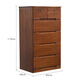亦照斗柜實(shí)木家用抽屜式收納柜客廳衣服儲物柜臥室床頭柜夾縫置物柜子 60寬全實(shí)木胡桃色六斗柜