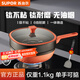蘇泊爾（SUPOR）炒鍋有鈦不粘鍋家用方形耐磨無(wú)油煙炒菜鍋燃氣電磁爐通用 帶蒸籠（2~4人適用） 32cm