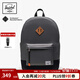 Herschel加拿大赫行 輕量系列Heritage大容量電腦雙肩背包書(shū)包 石像灰/經(jīng)典黑色