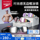 速比濤（Speedo）專(zhuān)業(yè)訓練大框鍍膜泳鏡大視野柔軟貼合游泳裝備 灰色/銀色