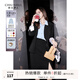 秋水伊人時(shí)尚簡(jiǎn)約顯瘦直筒襯衫秋季新款女休閑長(cháng)袖打底襯衣 藍色-經(jīng)典款 L