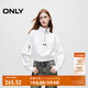 ONLY2024秋冬新款潮流休閑拉鏈立領(lǐng)短款衛衣女|12439S019 A43 奶油白色 S (160) 80A