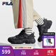 斐樂(lè )（FILA）官方女鞋貓爪6老爹鞋運動(dòng)鞋2025秋季新款鞋子厚底休閑鞋 黑/影黑灰-BD 37.5