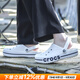 卡駱馳（crocs）男女洞洞鞋 25夏季新款貝雅卡駱班Clog沙灘涉水鞋輕便拖鞋涼鞋 205089-126/白色 42-43