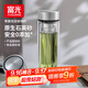 富光尊爵玻璃杯 男女士雙層水杯 高硼硅玻璃 304茶隔杯子泡茶杯400ml