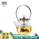 尚明耐熱玻璃蒸煮兩用茶壺煮茶器電陶爐提梁壺明火加熱家用辦公養生壺 槍黑色 1000ml