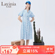 Lavinia Club拉維妮婭茶歇法式連衣裙女新款甜美氣質(zhì)花苞袖碎花裙R33L151 藍花 S 160/84A