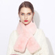 達芬奇密碼 冬季流行時(shí)尚日系可愛(ài)仿獺兔毛純色圍脖 淺粉