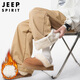 JEEP SPIRIT吉普休閑褲男士褲子男款秋冬季加絨加厚保暖棉褲直筒闊腿長(cháng)褲