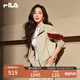 FILA 楊冪同款|斐樂(lè )官方時(shí)尚女裝針織長(cháng)袖外套2025秋新款休閑寬松上衣 潮汐泡沫灰-GY S 160/80A/S